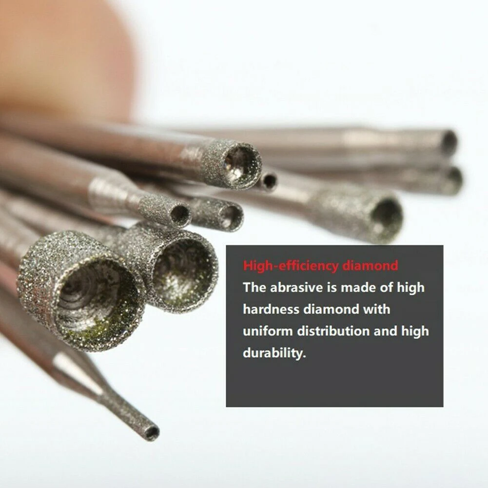 10Pcs Set 0.8-5mm 2.35mm Shank Diamond Burr Core Bits Grinding Head Rotary Woodworking Tools Herramientas Ferramentas Taladro
10Pcs Set 0.8-5mm 2.35mm Shank Diamond Burr Core Bits Grinding Head Rotary Woodworking Tools Herramientas Ferramentas Taladro