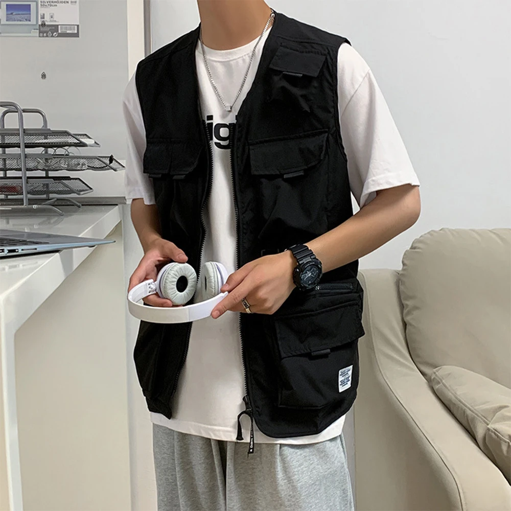 Fashionable Mens Jackets Waistcoat Comfortable Daily Indoor Loose Multi Pocket M~2XL Sleeveless Solid Color Vest
Fashionable Mens Jackets Waistcoat Comfortable Daily Indoor Loose Multi Pocket M~2XL Sleeveless Solid Color Vest