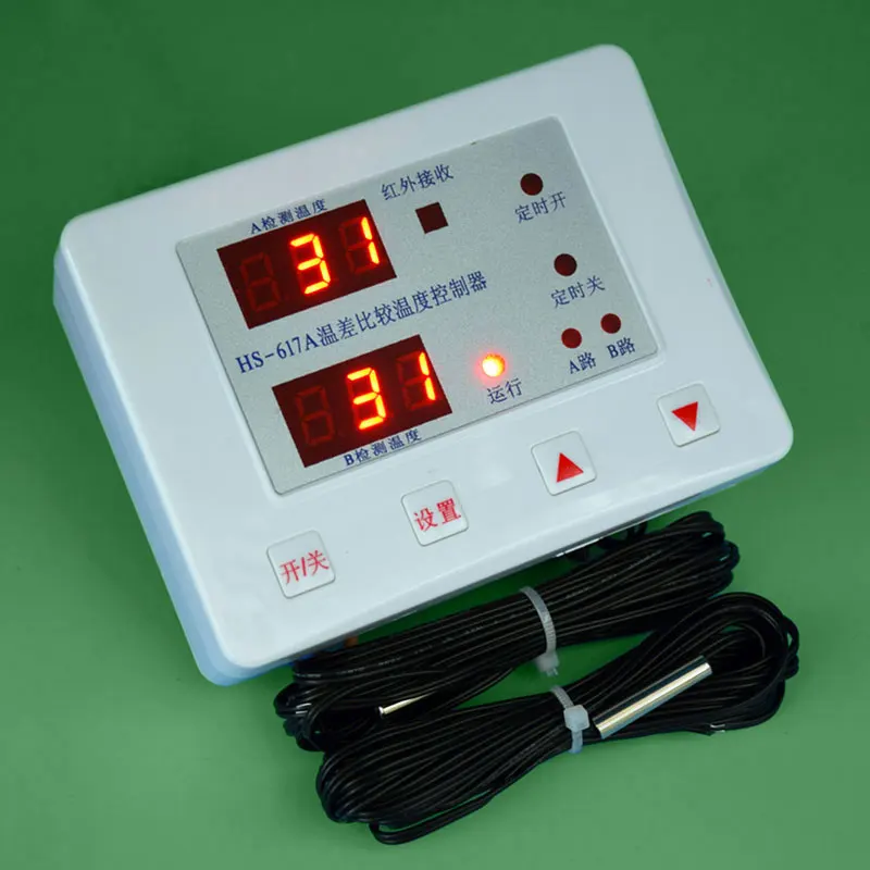 617A Solar Hot Water Return Temperature Difference Comparison Controller Digital Display Adjustable Instrument Switch of Circula
617A Solar Hot Water Return Temperature Difference Comparison Controller Digital Display Adjustable Instrument Switch of Circula