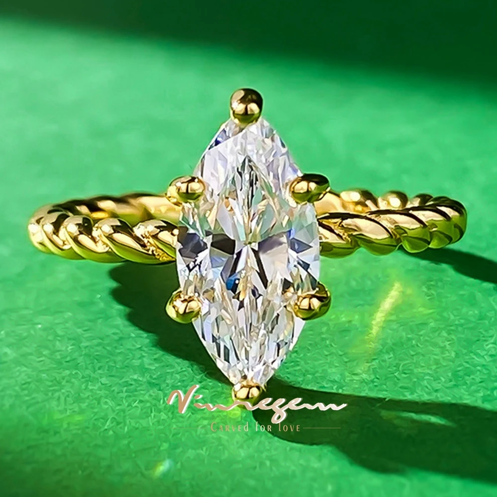 Vinregem 6*12 MM Marquise Cut Simulated Sapphire Gemstone Wedding Party Ring 18K Gold Plated 925 Sterling Silver Fine Jewelry 
Vinregem 6*12 MM Marquise Cut Simulated Sapphire Gemstone Wedding Party Ring 18K Gold Plated 925 Sterling Silver Fine Jewelry