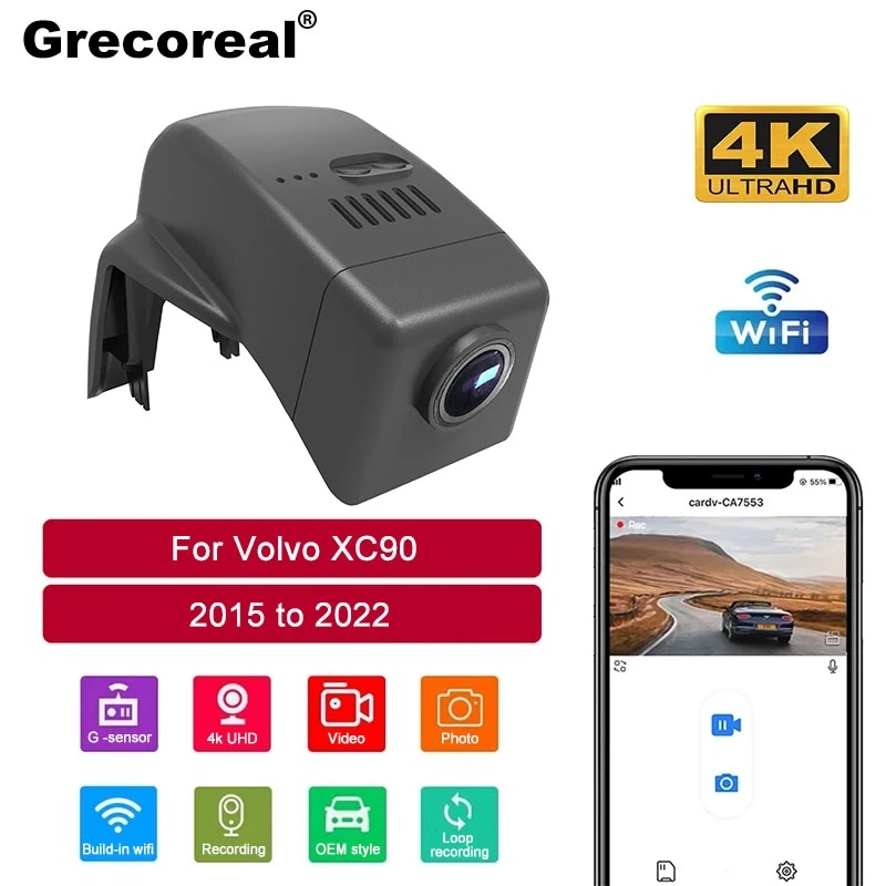 Dash Cam Car Front Rear 4K Wifi Dual Cam Dash Camera Dashcam OEM Car Dvr for Volvo XC90 2022 2021 2020 2019 2018 2017 2016 2015
Dash Cam Car Front Rear 4K Wifi Dual Cam Dash Camera Dashcam OEM Car Dvr for Volvo XC90 2022 2021 2020 2019 2018 2017 2016 2015
