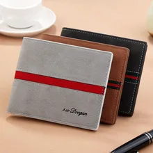 

Men's Wallet Vintage Thin Wallets Male Coin Pocket Luxury Billfold Purse Credit Card/ID Holders Money bag Carteira Masculina