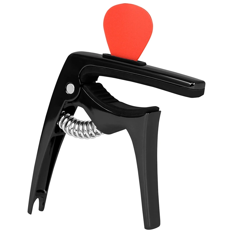 

1 Set Folk Guitar Capo Plug-In Paddle 3-In-1 Multi-Functional Metal Capo Electric Wood Guitar Capo Easy Install Easy To Use