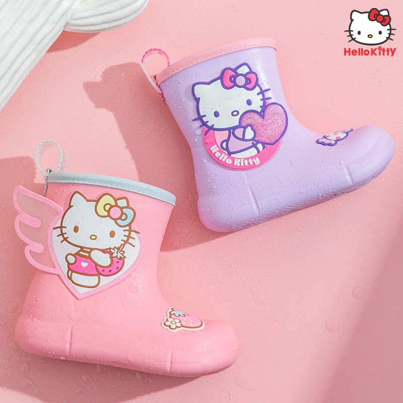 Kawaii Sanrio Hello Kitty Waterproof Shoes Anime Cute Children Students Outdoor Non-slip and Lightweight Rain Boots Gumboots
Kawaii Sanrio Hello Kitty Waterproof Shoes Anime Cute Children Students Outdoor Non-slip and Lightweight Rain Boots Gumboots