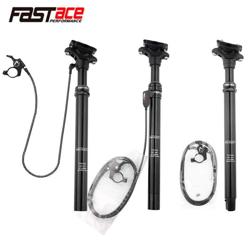 

FASTACE Dropper Height Adjustable Seatpost 27.2/30.9/31.6mm Mountain Bike Seat Post Internal Routing External Cable Remote Lever