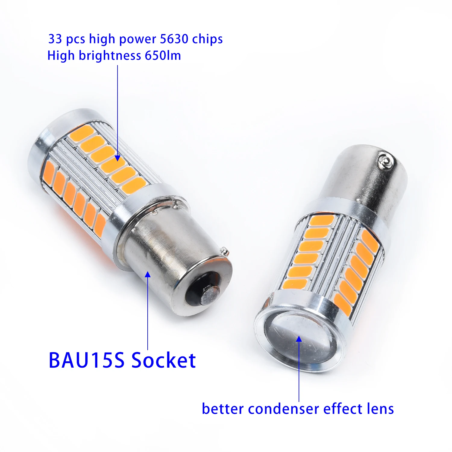 BAU15S PY21W LED 33SMD Signal Lights Tail Turn Brake Reverse 4Pcs Amber 1156PY Accessory Universal Replacement
BAU15S PY21W LED 33SMD Signal Lights Tail Turn Brake Reverse 4Pcs Amber 1156PY Accessory Universal Replacement
