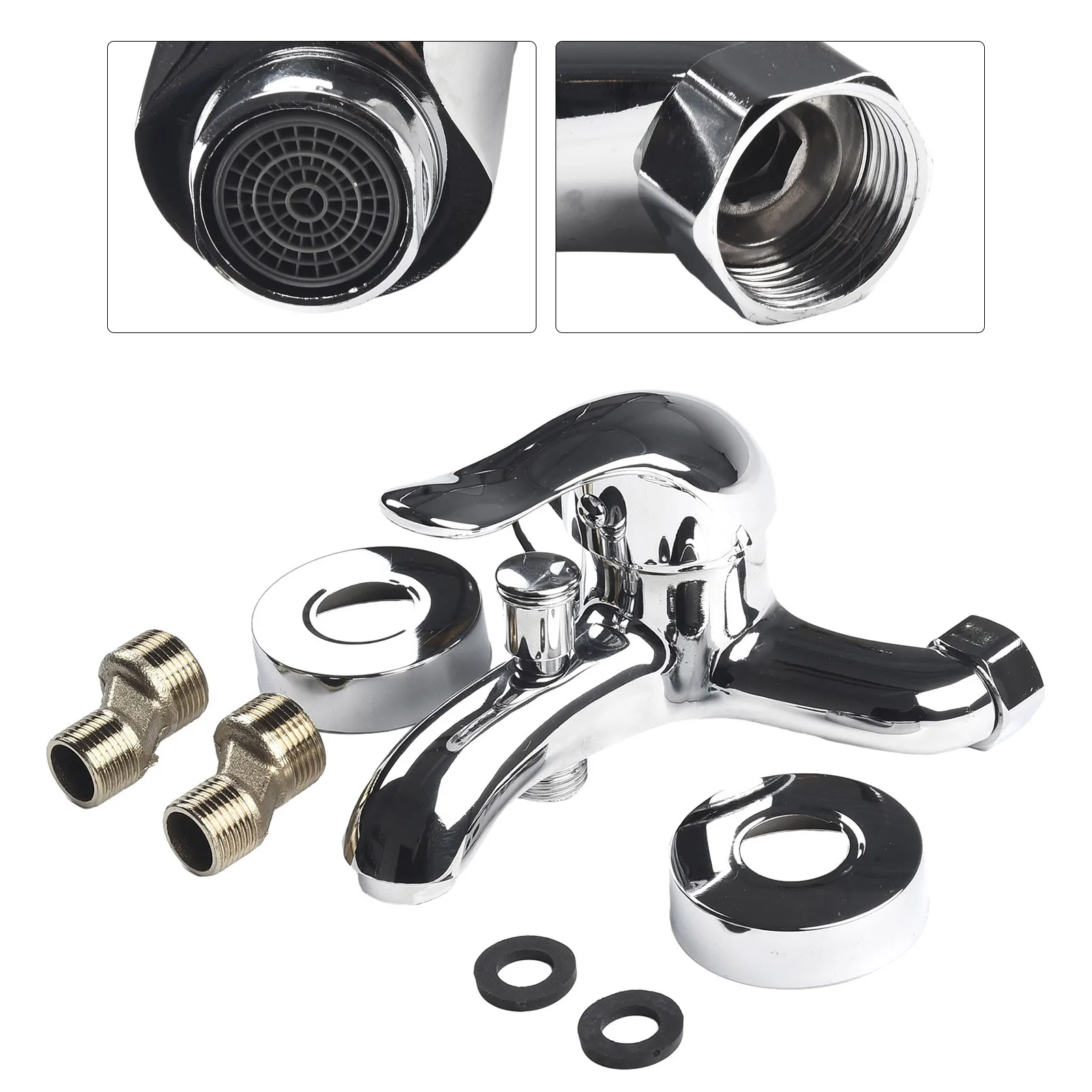 Zinc Alloy Basin Faucets Chrome Wall Mounted Hot Cold Water Dual Spout Mixer Tap Faucet Splitter Bath Shower Basin Hardware
Zinc Alloy Basin Faucets Chrome Wall Mounted Hot Cold Water Dual Spout Mixer Tap Faucet Splitter Bath Shower Basin Hardware