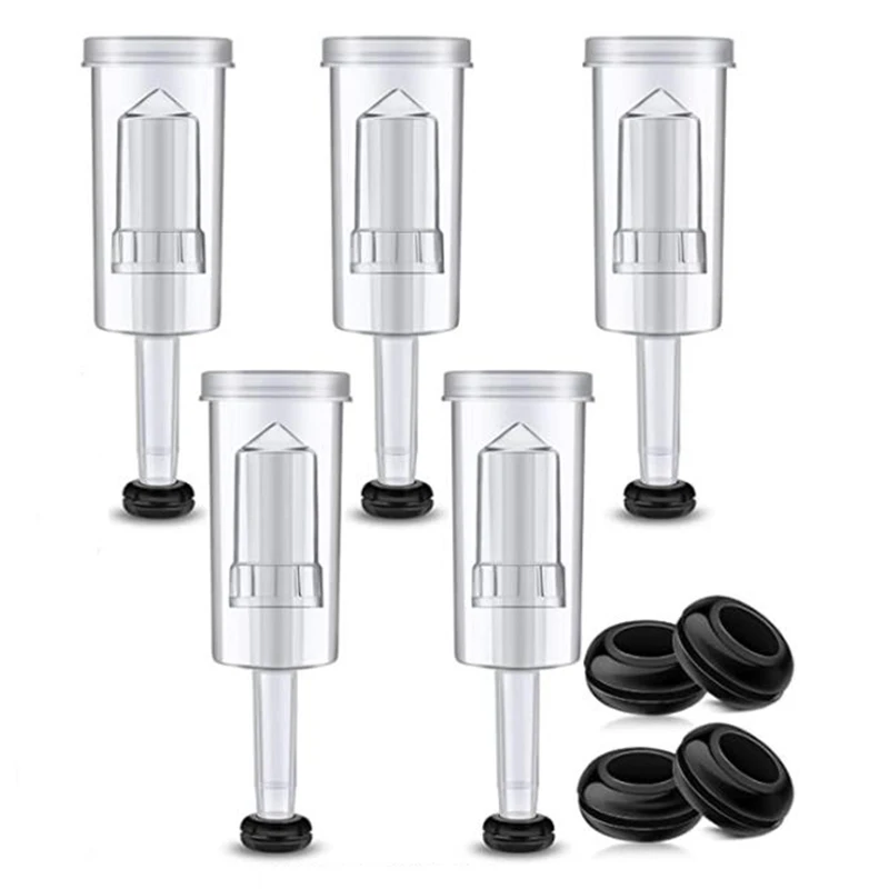 

Fermentation Lids Kit Airlock for Fermentation Air Locks with Black Grommets Airlock Bubble for Beer and Wine Mason Jar