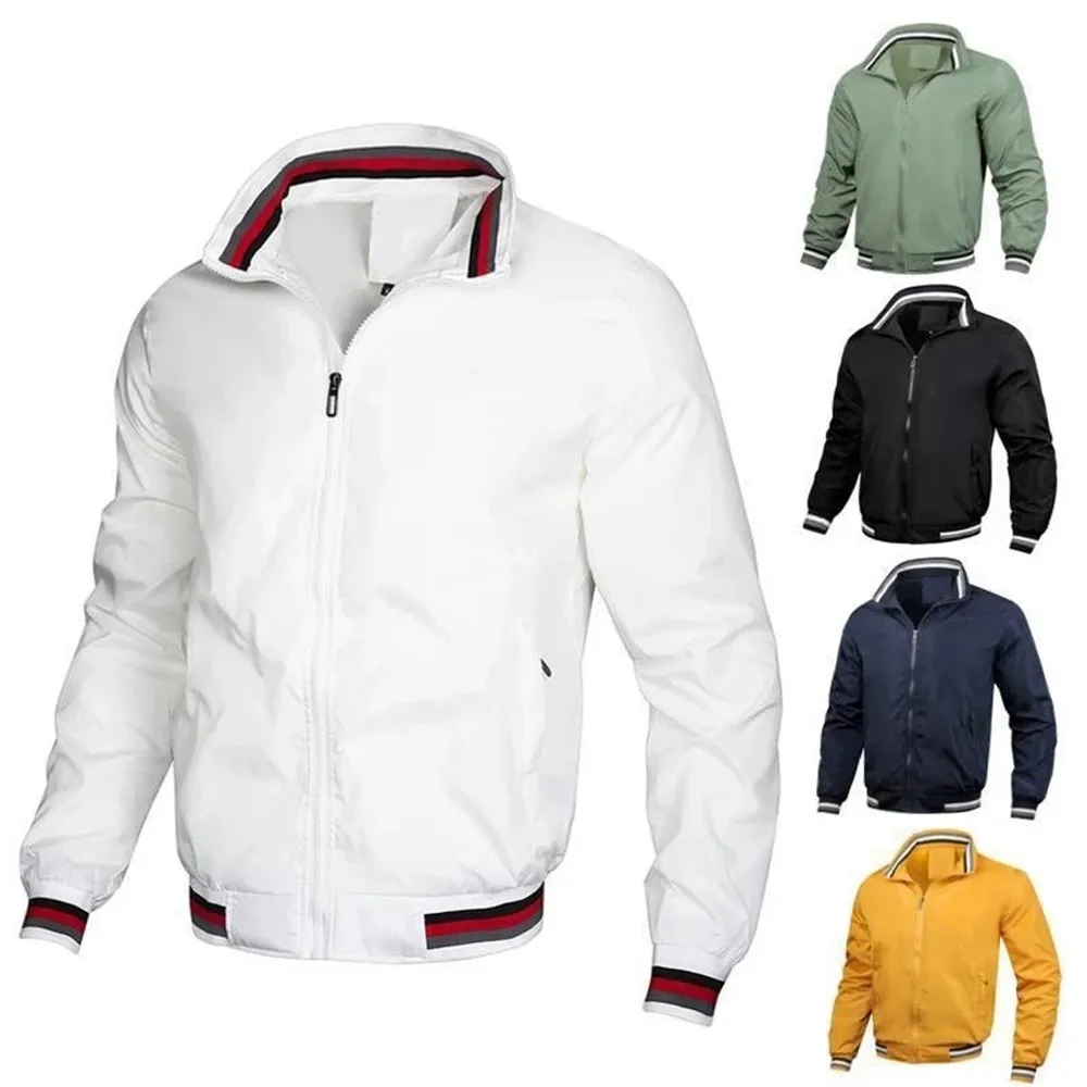 

New Men's Windbreaker Bomber Jacket 2024 Mens Fashion Jackets and Coats Autumn Men Army Cargo Outdoors Clothes Casual Streetwear