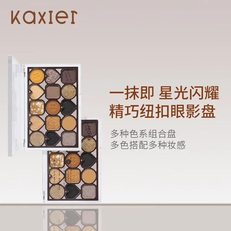 KAXIER 15-Color Button Eyeshadow Palette Pearlescent Fine Glitter Matte Contouring Blush Earthy Eyeshadow
KAXIER 15-Color Button Eyeshadow Palette Pearlescent Fine Glitter Matte Contouring Blush Earthy Eyeshadow