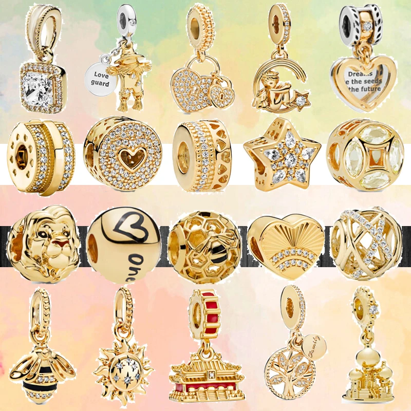 New Gold Color Sun Palace Angel Bee Sparkling Openwork Beads Fit Original Pandora Charms Silver Color Bracelet DIY Women Jewelry
New Gold Color Sun Palace Angel Bee Sparkling Openwork Beads Fit Original Pandora Charms Silver Color Bracelet DIY Women Jewelry