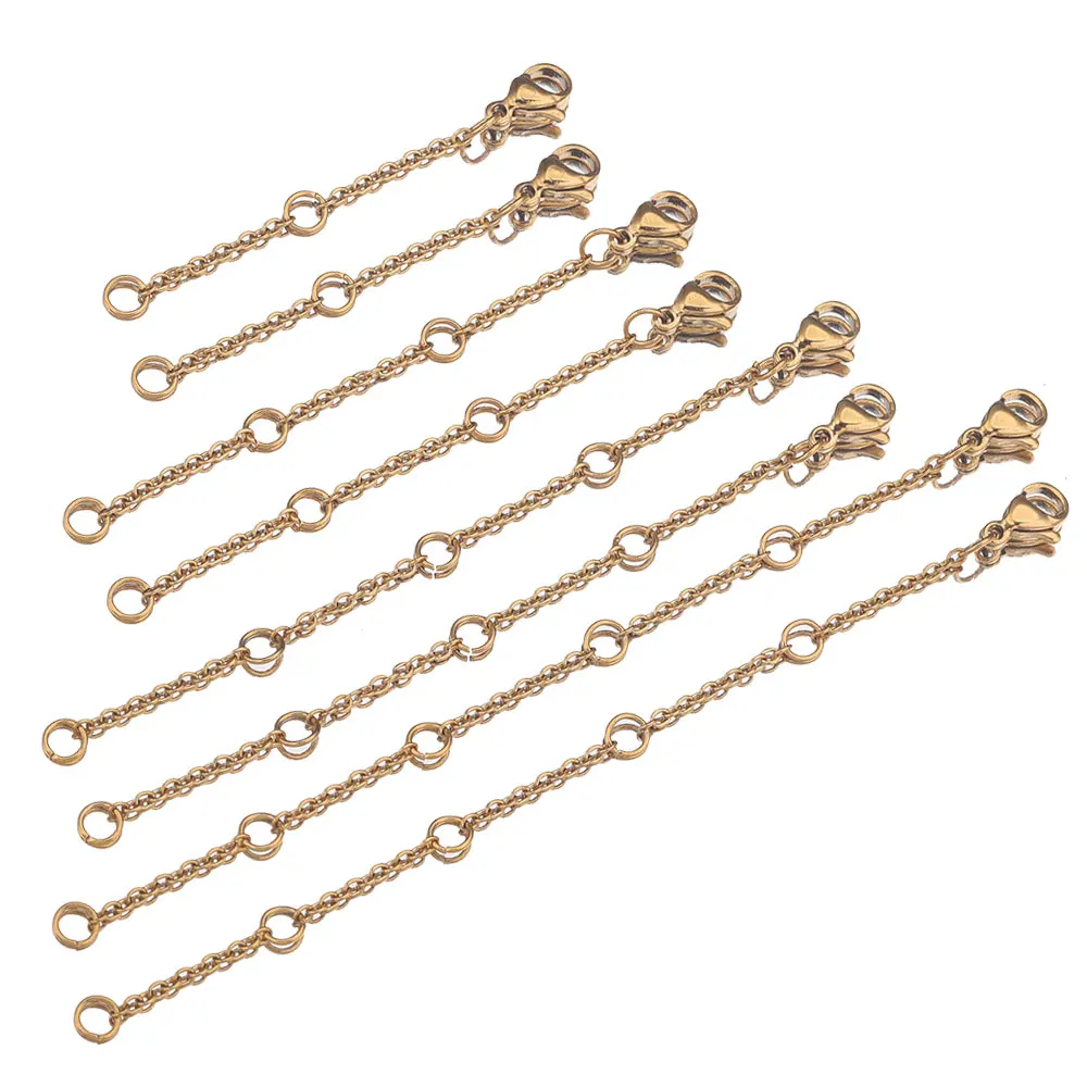 10pcs Stainless Steel Extended Extension Tail Chain Lobster Clasps Connector for Bracelet Necklace Jewelry Making Make Up Craft
10pcs Stainless Steel Extended Extension Tail Chain Lobster Clasps Connector for Bracelet Necklace Jewelry Making Make Up Craft