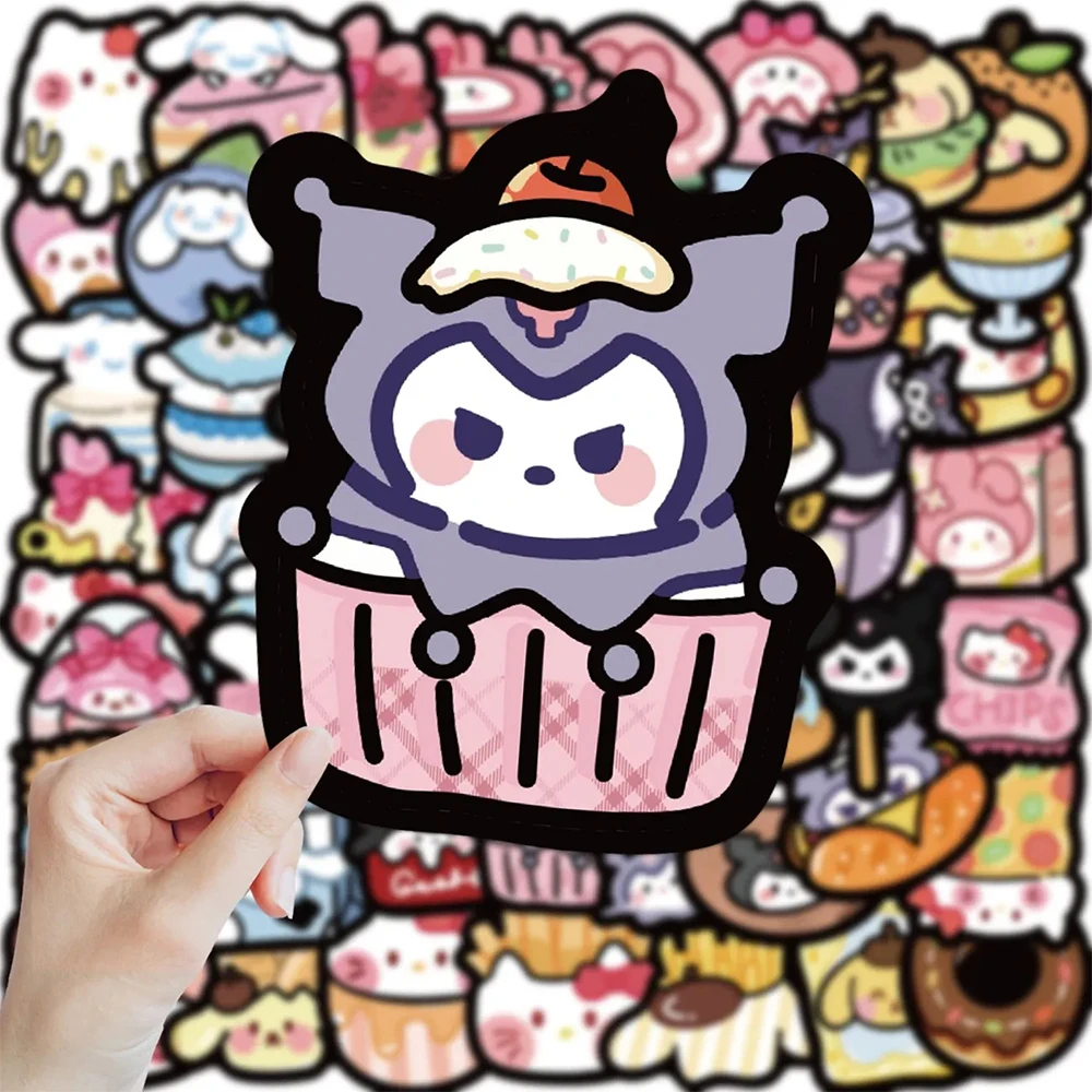 10/30/50pcs Kawaii Sanrio Food Stickers Aesthetic Hello Kitty Kuromi Cartoon Decals Toys Kids Decorative Diary Phone Stationery
10/30/50pcs Kawaii Sanrio Food Stickers Aesthetic Hello Kitty Kuromi Cartoon Decals Toys Kids Decorative Diary Phone Stationery