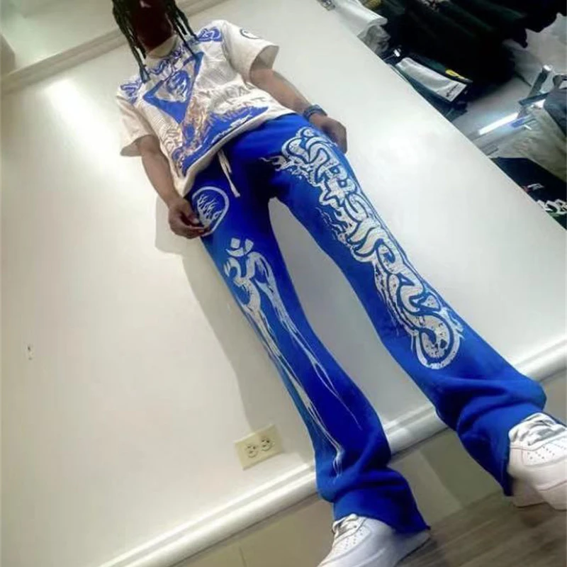 Hellstar Blue Oversize Retro Mud Print Worn Sports Casual Trousers High Street Men's And Women's Cargo Pants
Hellstar Blue Oversize Retro Mud Print Worn Sports Casual Trousers High Street Men's And Women's Cargo Pants