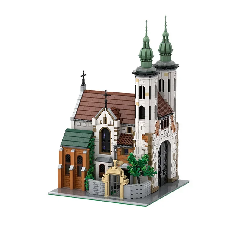 

MOC Medieval Castle Building BlocksChildren,Street View House,Bricks Toy,Church Building Block,City Architecture,Birthday Gifts
