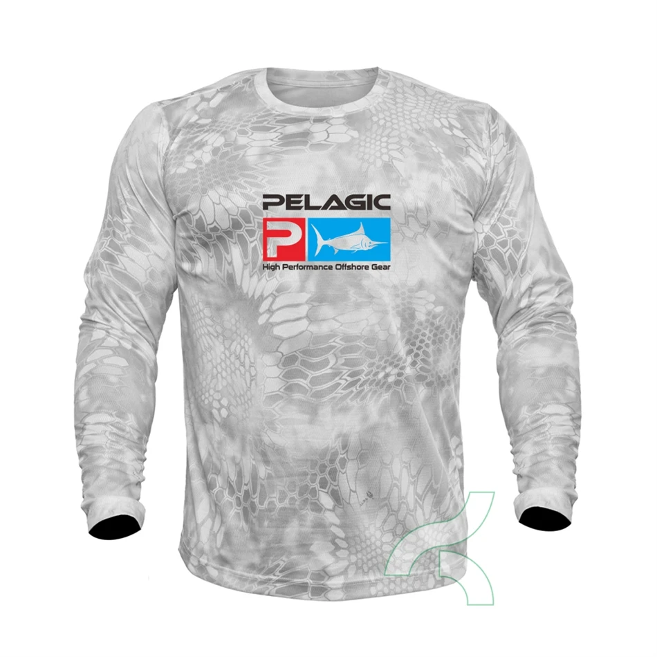 Pelagic Fishing Shirt UPF 50+ Long Sleeve T-shirt Men's Fitness Train clothing Sun UV Protection Fishing Clothes Camisa De Pesca
Pelagic Fishing Shirt UPF 50+ Long Sleeve T-shirt Men's Fitness Train clothing Sun UV Protection Fishing Clothes Camisa De Pesca