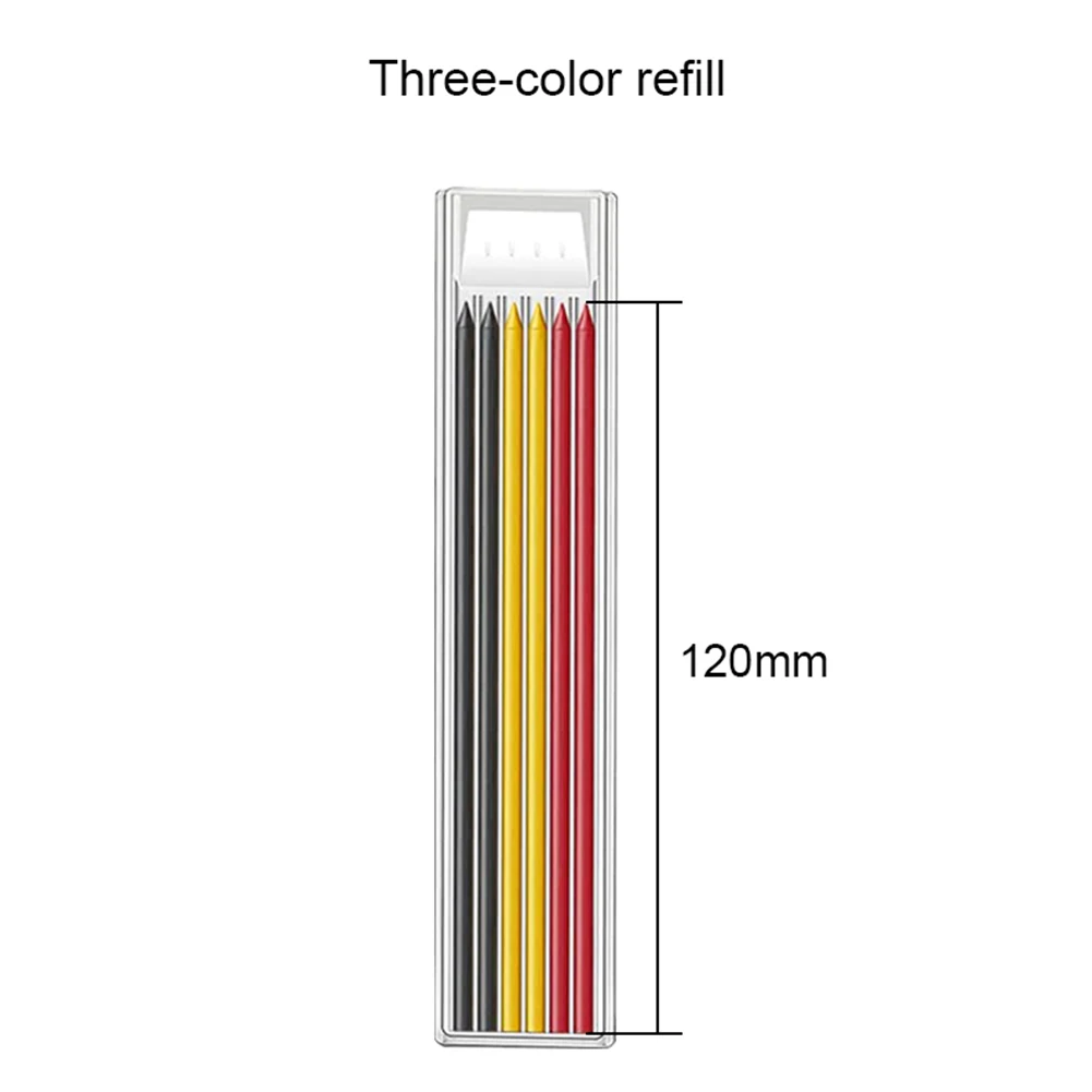 Pen Solid Carpenter Pencil Carpentry Scriber Mechanical Pencil With 6 Refill Woodworking Tools 3 Colors Refill
Pen Solid Carpenter Pencil Carpentry Scriber Mechanical Pencil With 6 Refill Woodworking Tools 3 Colors Refill