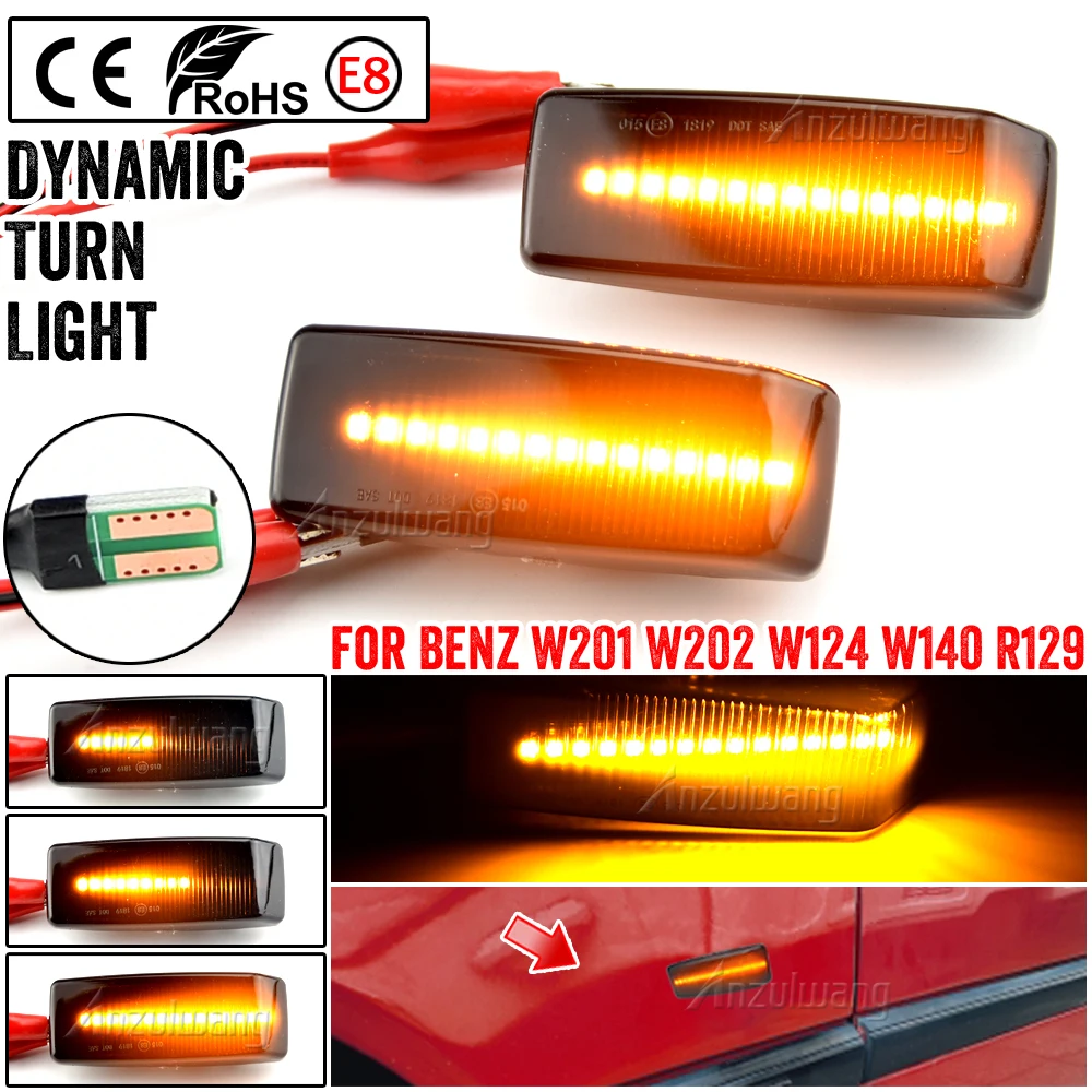 Car Dynamic Side Marker Light Turn Signal Indicator for Mercedes Benz C E S SL CLASS W201 190 W202 W124 W140 R129
Car Dynamic Side Marker Light Turn Signal Indicator for Mercedes Benz C E S SL CLASS W201 190 W202 W124 W140 R129