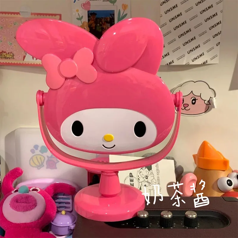 

Sanrio Hello Kitty Pink Mirror Kawaii My Melody Cute Cartoon Folding Vanity Mirror Makeup Handheld Mirror Birthday Gift for Girl