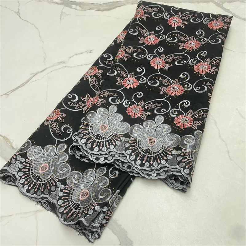 African Satin Cotton Lace Fabrics High Quality 2024 Swiss Voile Lace Fabric With Stones Nigerian Dry Voile Lace Fabric For Dress
African Satin Cotton Lace Fabrics High Quality 2024 Swiss Voile Lace Fabric With Stones Nigerian Dry Voile Lace Fabric For Dress