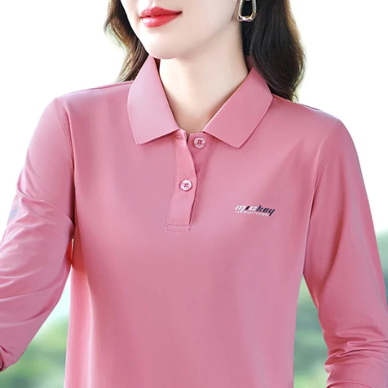 Autumn Polo Golf Woman Wear Long Sleeve T Shirt Spring Women Golf Clothes Basic T-shirts pullover Tees Clothing
Autumn Polo Golf Woman Wear Long Sleeve T Shirt Spring Women Golf Clothes Basic T-shirts pullover Tees Clothing