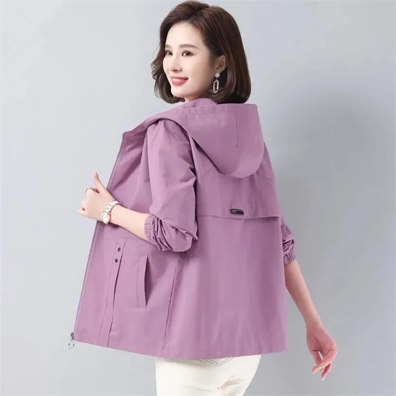 2022 New Autumn Women Jacket Long Sleeve Casual Basic Coat Loose Hooded Female Windbreaker Pocket Zipper Jackets Outwear XXXL
2022 New Autumn Women Jacket Long Sleeve Casual Basic Coat Loose Hooded Female Windbreaker Pocket Zipper Jackets Outwear XXXL
