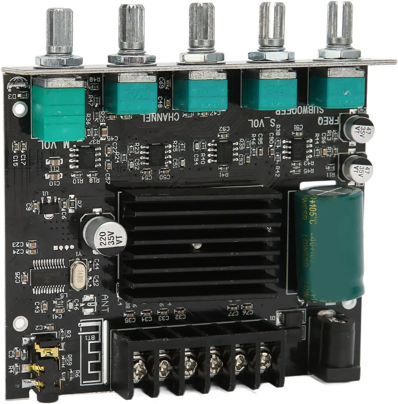 Amplificador de Potência de áudio Doméstico 5.0 2.1 Canais DC12-24V 500mV, Controle de Graves e Agudos do Módulo de Amplific
Amplificador de Potência de áudio Doméstico 5.0 2.1 Canais DC12-24V 500mV, Controle de Graves e Agudos do Módulo de Amplific