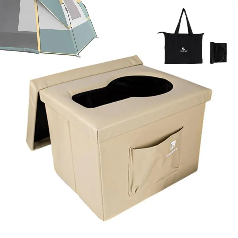 

Портативный унитаз для взрослых с сумкой для переноски палатка для кемпинга Туалет складной туалет для кемпинга портативное сиденье для унитаза принадлежности для кемпинга