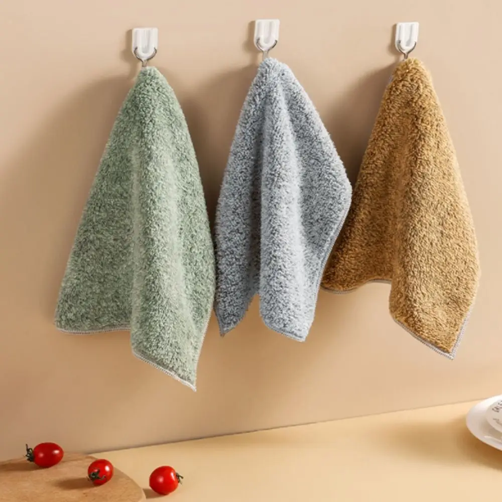 

Thick Non-stick Microfiber Bamboo Charcoal Fiber Absorbent Washing Cloth Kitchen Towel Cleaning Cloth Dish Towel Dishcloth