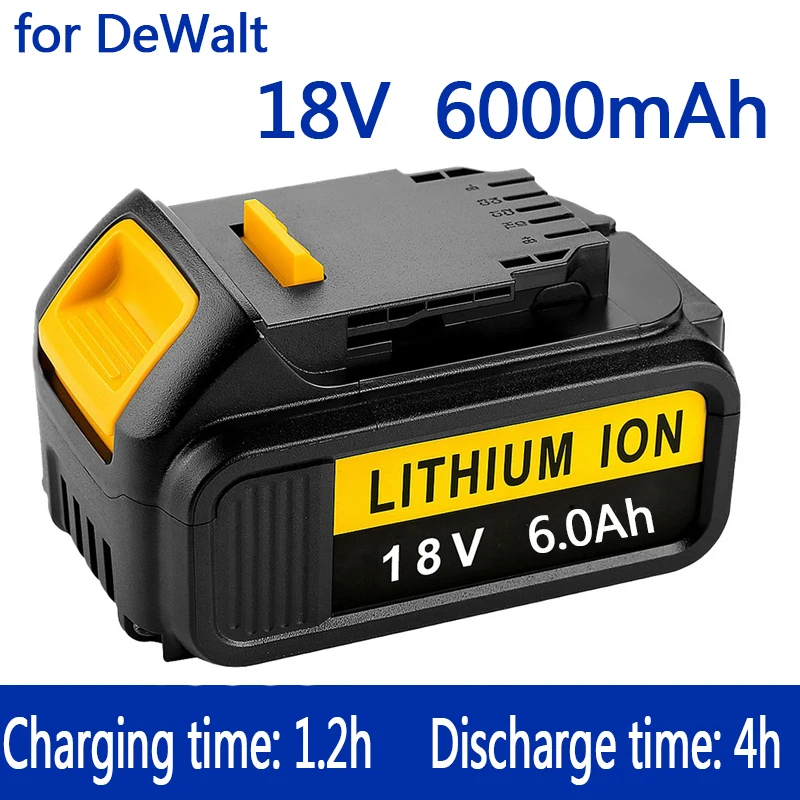 100% Original For DeWalt 18V 6000mAh Rechargeable Power Tools Battery with LED Li-ion Replacement DCB205 DCB204-2 20V DCB206
100% Original For DeWalt 18V 6000mAh Rechargeable Power Tools Battery with LED Li-ion Replacement DCB205 DCB204-2 20V DCB206