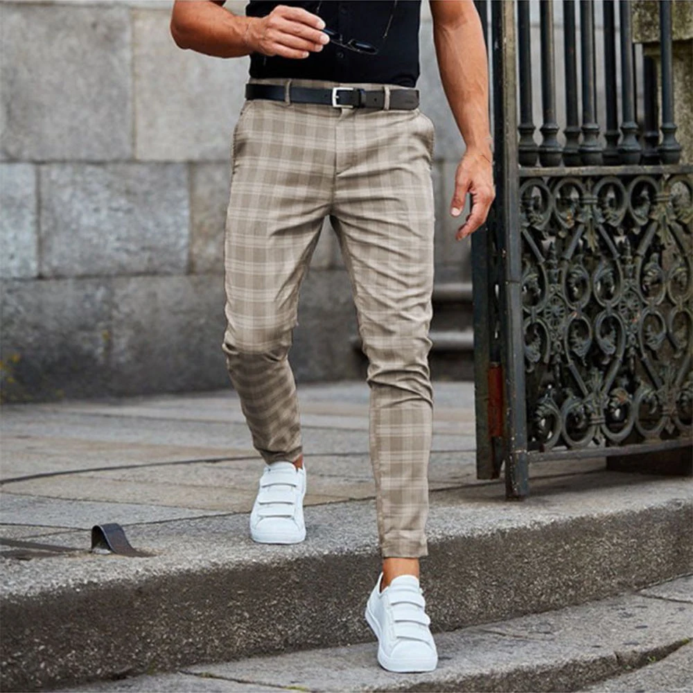 Durable High Quality New 2021 Pants Skinny Sport Business Gym Joggers Lattice Plaid Long Men Plus Size Stretch
Durable High Quality New 2021 Pants Skinny Sport Business Gym Joggers Lattice Plaid Long Men Plus Size Stretch