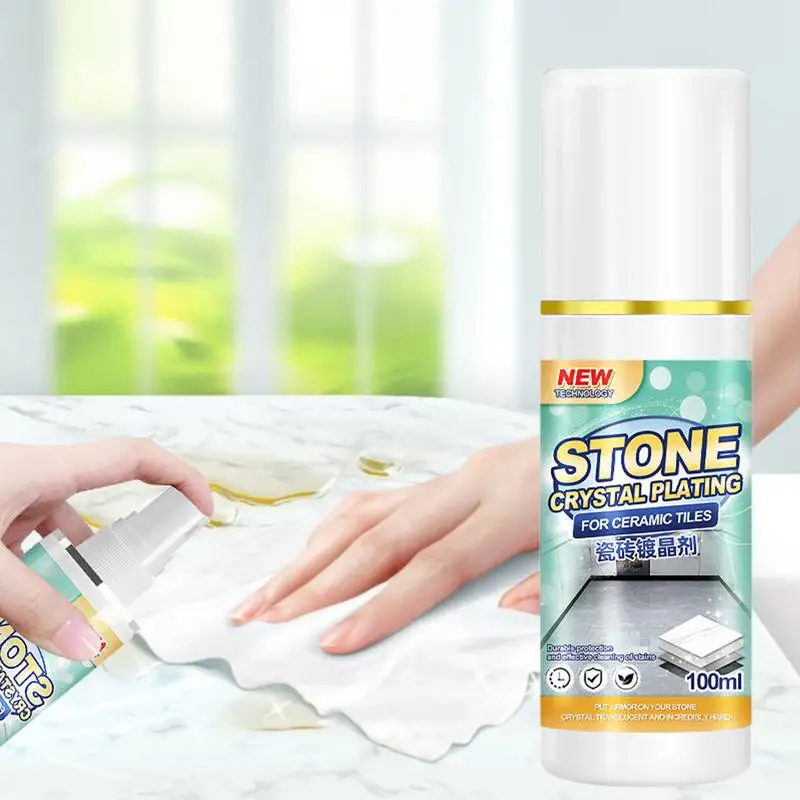 Stonework Polishing Coating Agent Stone Crystal Plating Agent Cleaner Sealer Repair of Scratches Kitchen Tile Countertops Marble
Stonework Polishing Coating Agent Stone Crystal Plating Agent Cleaner Sealer Repair of Scratches Kitchen Tile Countertops Marble