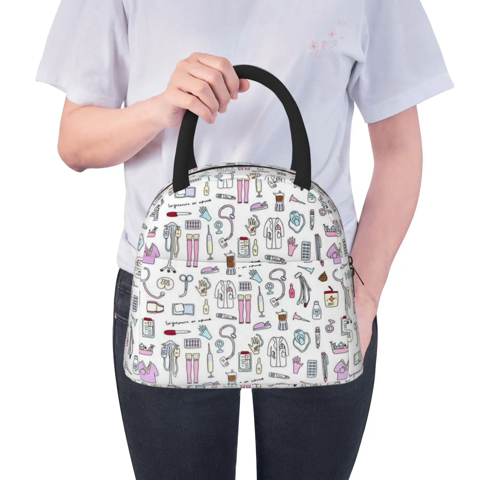 NOISYDESIGNS Travel Nurse Bag Insulated Lunch Bags Women Nurse Print Food Case School Cooler Warm Bento Box for Kids Waterproof
NOISYDESIGNS Travel Nurse Bag Insulated Lunch Bags Women Nurse Print Food Case School Cooler Warm Bento Box for Kids Waterproof