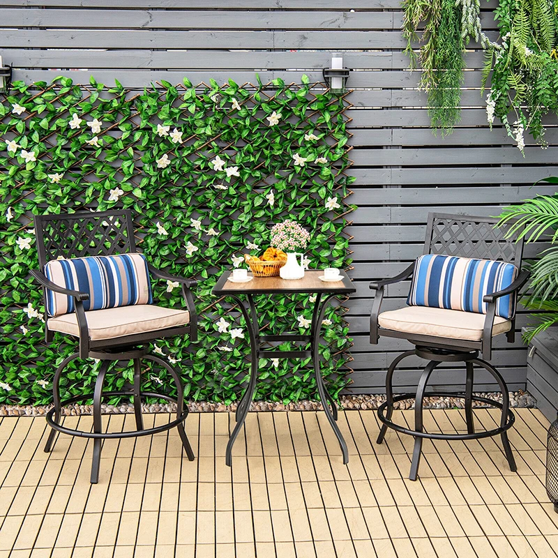 Set of 2 Outdoor Bar Height Chair with Soft Cushions Living Room Outdoor Garden Coffee Chair
Set of 2 Outdoor Bar Height Chair with Soft Cushions Living Room Outdoor Garden Coffee Chair