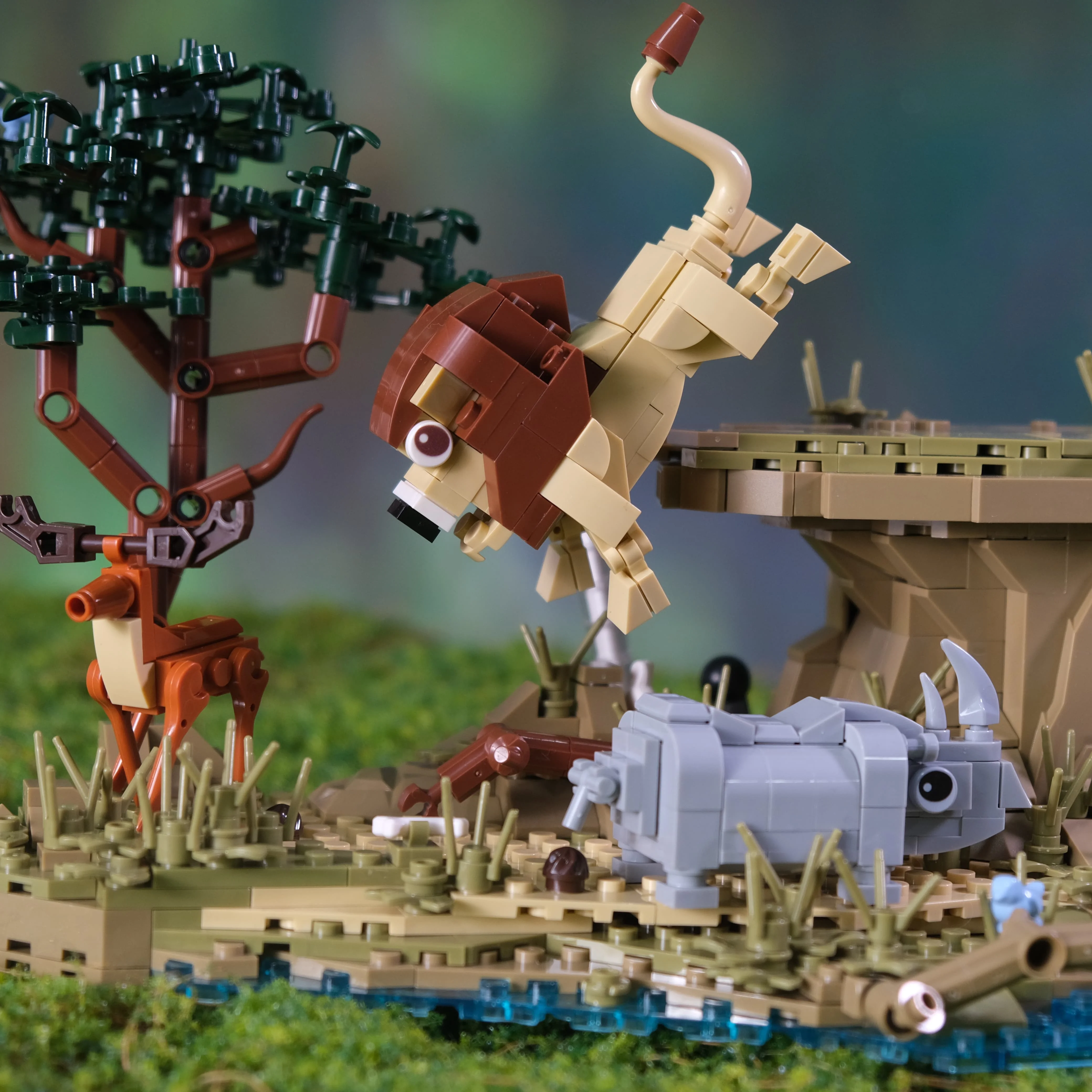 755PCS Creative Tropical Forest Building Blocks Cute Animal Lion Zoo Model Bricks Assemble Toys Birthday Gift for Adults Kids 755PCS Creative Tropical Forest Building Blocks Cute Animal Lion Zoo Model Bricks Assemble Toys Birthday Gift for Adults Kids