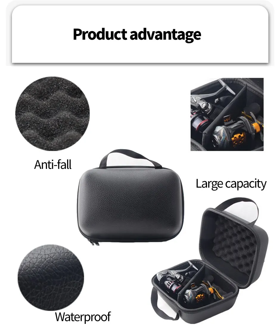 Spinning Reel Case Cover PU Fishing Bag M, L Shockproof Waterproof Fishing Tackle Storage Case For 1 or 2 Fishing Reel 6 Mallzona S9171392f6f6e47f9b19388f33e4c1b91w Spinning Reel Case Cover PU Fishing Bag M, L Shockproof Waterproof Fishing Tackle Storage Case For 1 or 2 Fishing Reel Mallzona