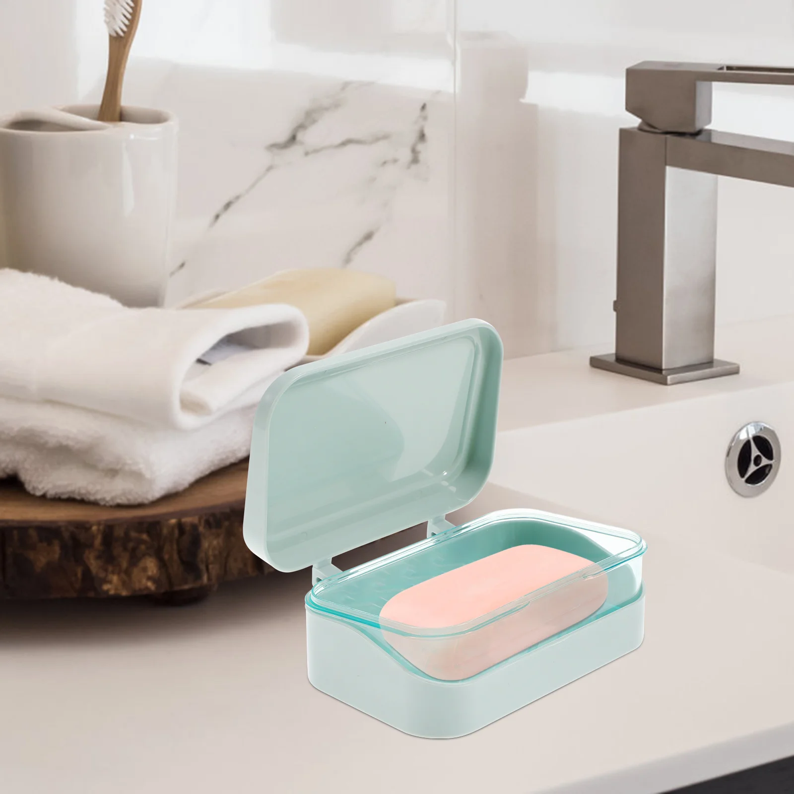 Soap Box Lid Flip Cover Bathroom Soap Holder Soap Dish Filter Rack Soap Case Bathroom Travel School Camping Hiking
Soap Box Lid Flip Cover Bathroom Soap Holder Soap Dish Filter Rack Soap Case Bathroom Travel School Camping Hiking