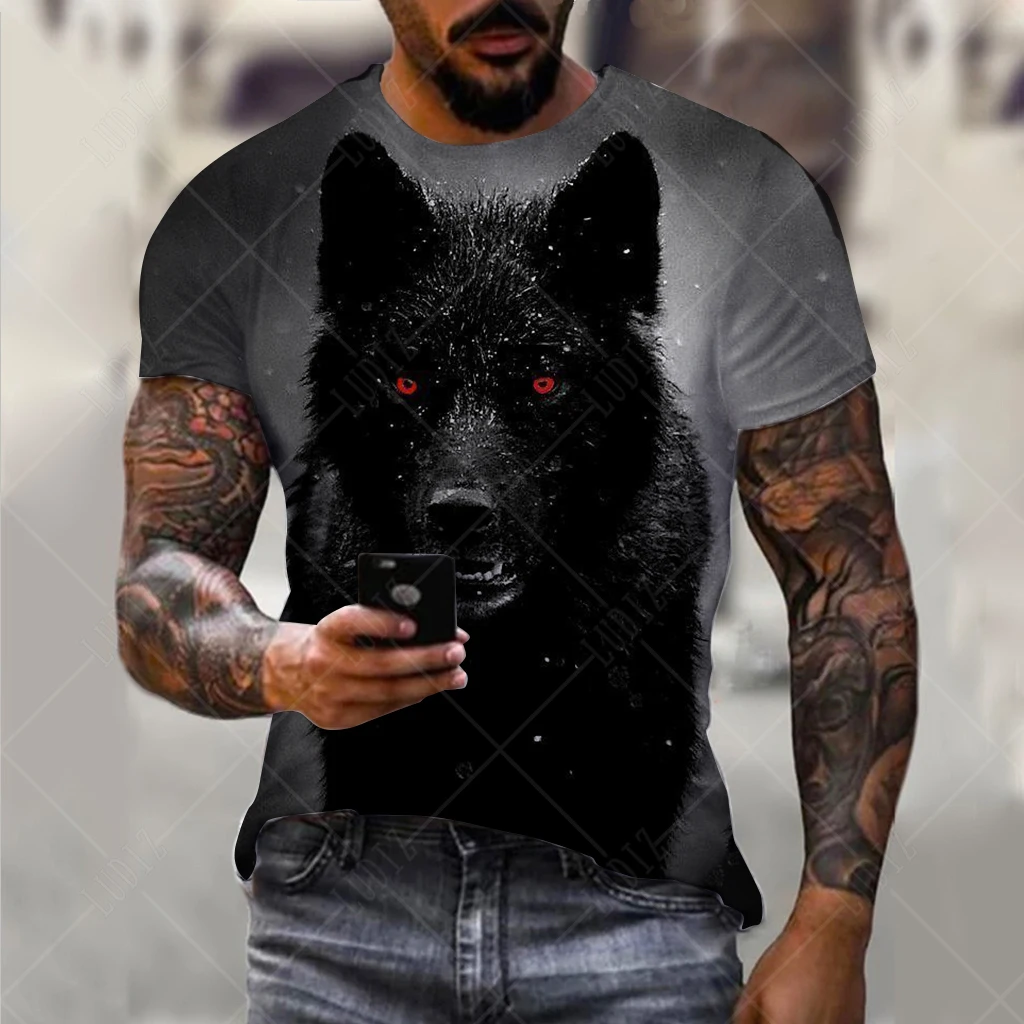 Summer Vintage T shirt For Men Wolf Graphics 3D Print Fashion Short Sleeve Tee T-shirt Men's Clothing Casual T Shirts Streetwear
Summer Vintage T shirt For Men Wolf Graphics 3D Print Fashion Short Sleeve Tee T-shirt Men's Clothing Casual T Shirts Streetwear