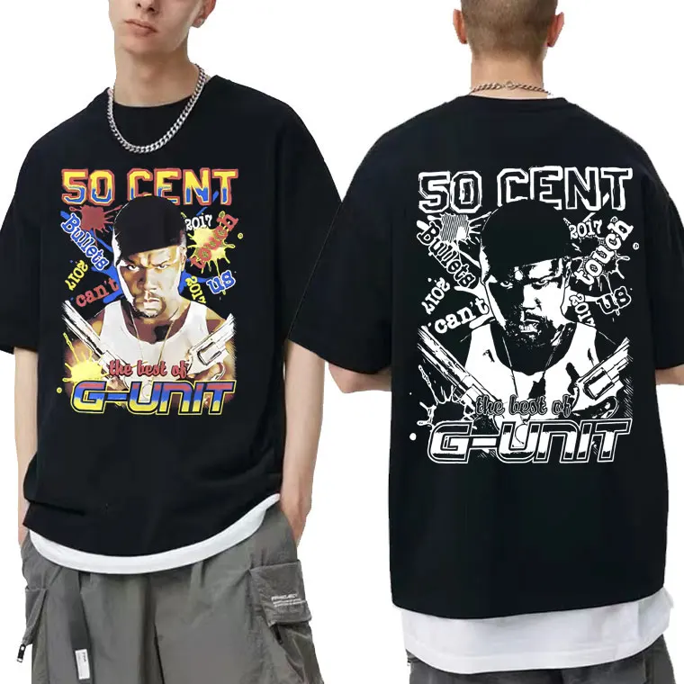 Rapper 50 Cent The Best of G Unit Graphic Tshirt Men Fashion Hip Hop Crewneck T-shirts Male Vintage Rap Oversized Short Sleeve
Rapper 50 Cent The Best of G Unit Graphic Tshirt Men Fashion Hip Hop Crewneck T-shirts Male Vintage Rap Oversized Short Sleeve