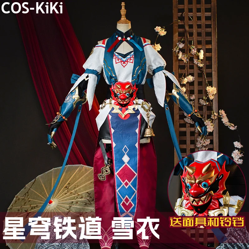 Костюм для косплея COS-KiKi Honkai: Star Rail Xueyi, костюм в стиле кимоно для Хэллоуина, карнавала, Женский костюм для ролевых игр
Костюм для косплея COS-KiKi Honkai: Star Rail Xueyi, костюм в стиле кимоно для Хэллоуина, карнавала, Женский костюм для ролевых игр