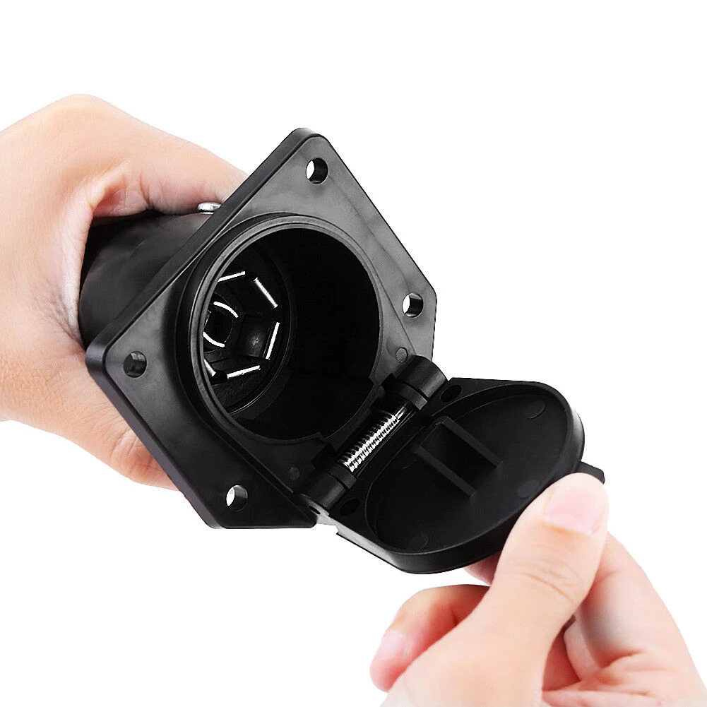 7-Pin Trailer Plug Round Trailer Connector Male And Female RV Plug Blade Socket Adapter For RV 6-24V Circular Trailer Plug
7-Pin Trailer Plug Round Trailer Connector Male And Female RV Plug Blade Socket Adapter For RV 6-24V Circular Trailer Plug