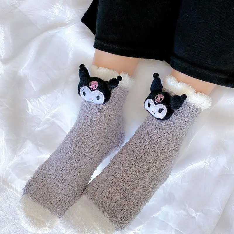 Sanrio Hello Kitty Cinnamoroll Kawaii Anime Coral Velvet Socks Autumn Winter Cute Cartoon Kuromi Warm Stocking Toys for Girls
Sanrio Hello Kitty Cinnamoroll Kawaii Anime Coral Velvet Socks Autumn Winter Cute Cartoon Kuromi Warm Stocking Toys for Girls