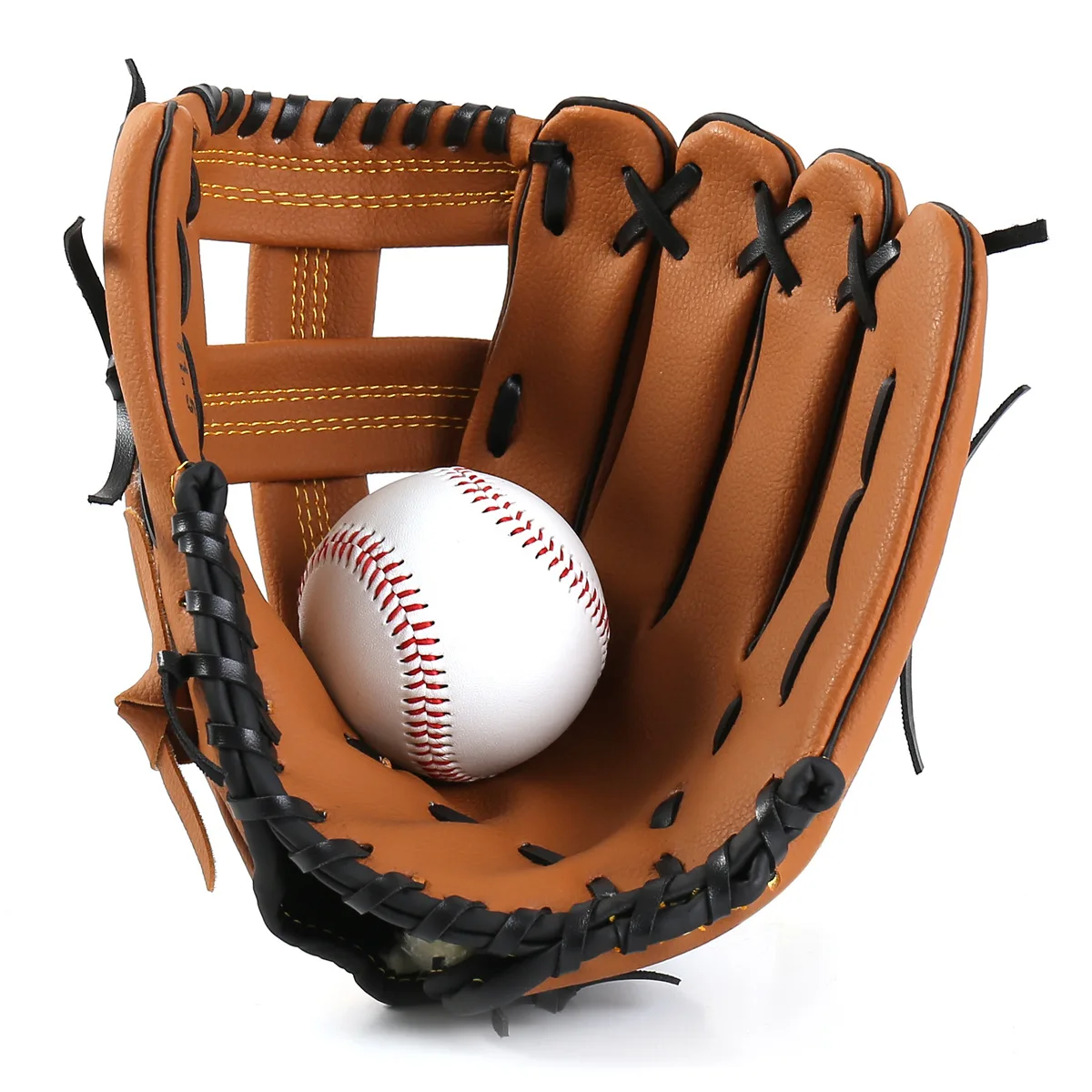

Baseball Glove Outdoor Sports Pitcher Glove for Kids Adult PU Softball Practice Equipment Baseball Training Competition Glove