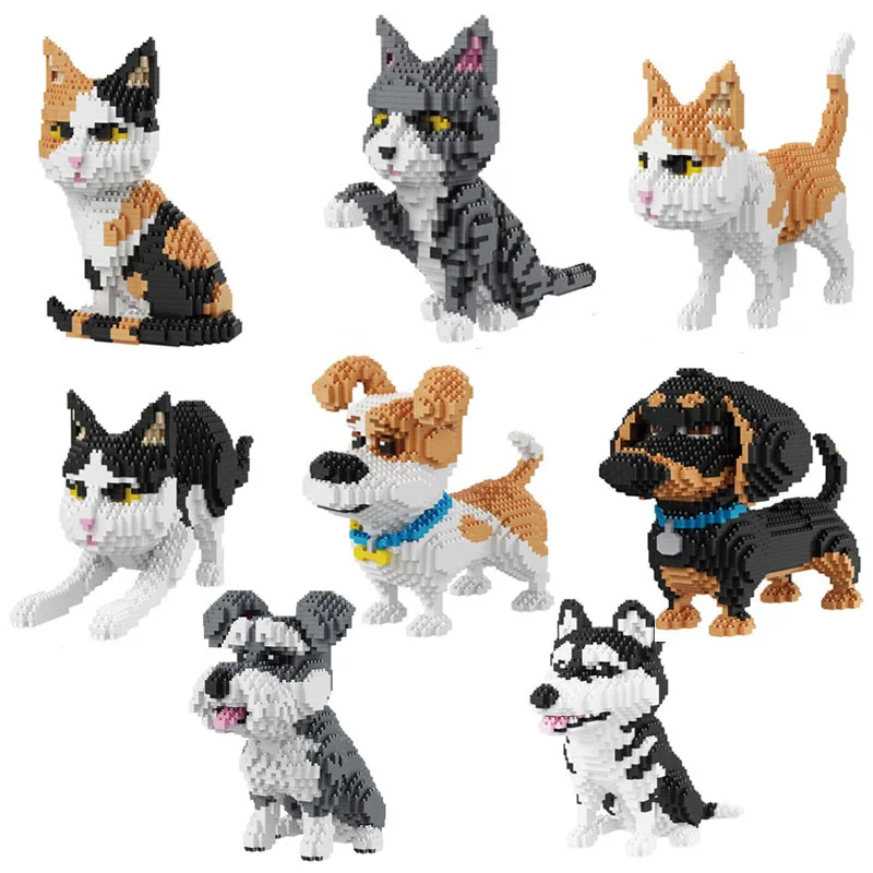 Милый мультяшный Кот, строительные блоки Anlimals, 3D модель «сделай сам», мини-алмазные блоки, игрушки для детей, подарки на день рождения и Рождество
Милый мультяшный Кот, строительные блоки Anlimals, 3D модель «сделай сам», мини-алмазные блоки, игрушки для детей, подарки на день рождения и Рождество