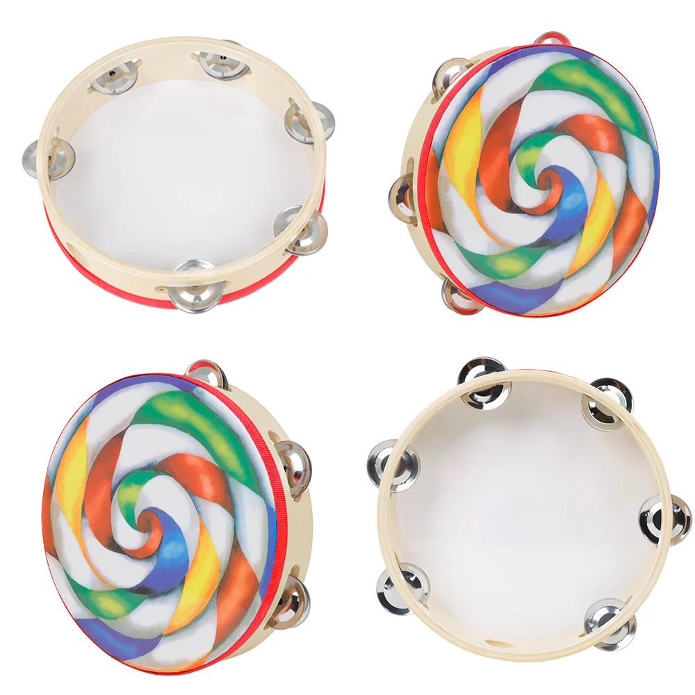 Orff 8 Inches Tambourine Lollipop Pattern Handbell Drum For KTV Party Jingle Bell Children Music Toys Enlightenment Instruments
Orff 8 Inches Tambourine Lollipop Pattern Handbell Drum For KTV Party Jingle Bell Children Music Toys Enlightenment Instruments