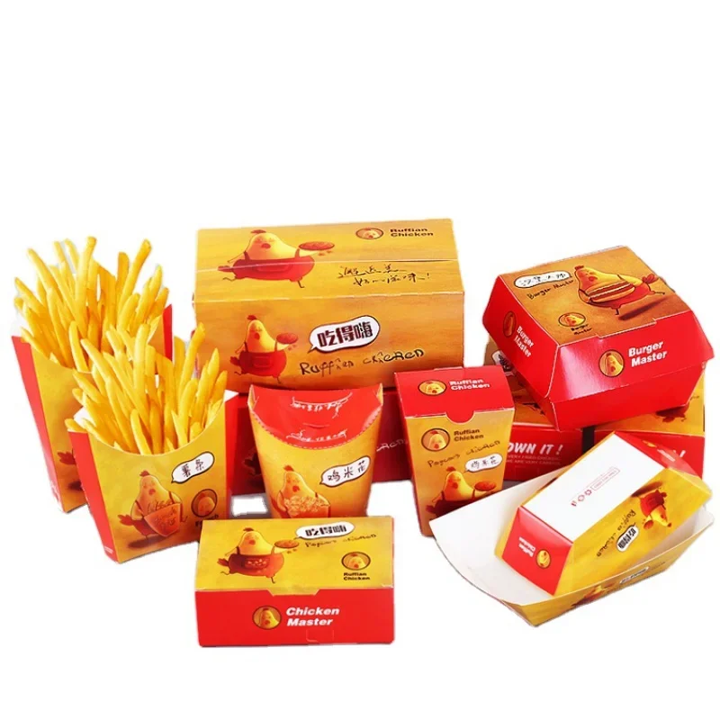 Customized productscustom printed kids snacks set hamburger Burger fast food paper container for French fries fried chicken wing
Customized productscustom printed kids snacks set hamburger Burger fast food paper container for French fries fried chicken wing