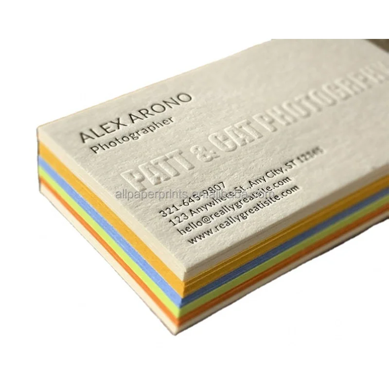 

custom Cardboard 600gsm cotton colorplan fedrigoni paper emboss letterpress foil name card