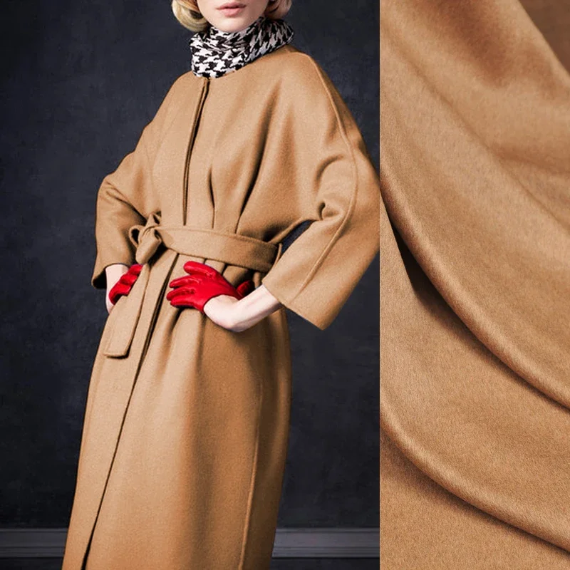 150CM Wide 900G/M Weight Double Faced Thick Camel Color Vicugna Wool Modal Fabric for Winter Spring Jacket Overcoat Dress J114
150CM Wide 900G/M Weight Double Faced Thick Camel Color Vicugna Wool Modal Fabric for Winter Spring Jacket Overcoat Dress J114