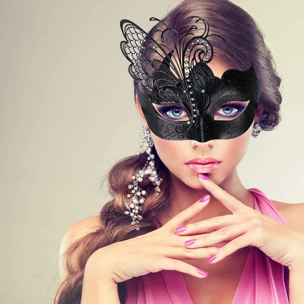 Metallic Wrought Iron Butterfly Masquerade Mask Halloween Carnival Easter Show Party Luxury Mask Sexy Women Nightclub Masks
Metallic Wrought Iron Butterfly Masquerade Mask Halloween Carnival Easter Show Party Luxury Mask Sexy Women Nightclub Masks