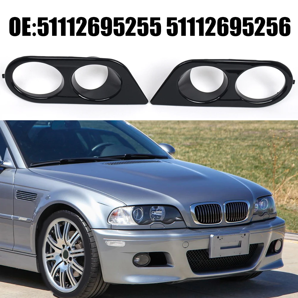 2pcs Left & Right Front Bumper Lower Fog Light Covers Black ABS Car Fog Lamp Frame Only Fit For BMW E46 M3 2-Door 2001-2006
2pcs Left & Right Front Bumper Lower Fog Light Covers Black ABS Car Fog Lamp Frame Only Fit For BMW E46 M3 2-Door 2001-2006